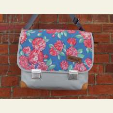 Aktenordnertasche, auffallend, geblümte Tasche